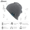 thumbnail image 5 of Spencer Bluetooth Music Beanie Wireless Bluetooth 4.2 Knit Hat with 2 Headphone Speakers & Mic for Men Women Christmas Gifts "Light Gray", 5 of 6