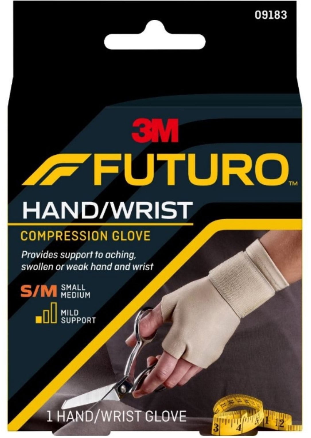 FUTURO Hand/Wrist Compression Glove Mild Support SM 1 Each (Pack of 4