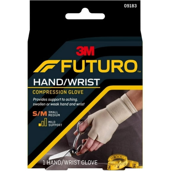 FUTURO Hand/Wrist Compression Glove Mild Support S-M 1 Each (Pack of 4)