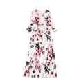 thumbnail image 5 of Niuer Mommy and Me Dresses Casual Floral Family Outfits Summer Matching Flower Maxi Long Dress Sundress, 5 of 7