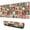Multicolor Christmas Pattern, variant on Long Mouse Pads for Desk,Multicolor Christmas Pattern Desk Mats on Top Of Desks, Desk Mouse Pad Extra Large with 3mm Non-Slip Base and Stitched Edge for Gaming,Office,Work,Home 31.5x11.8in