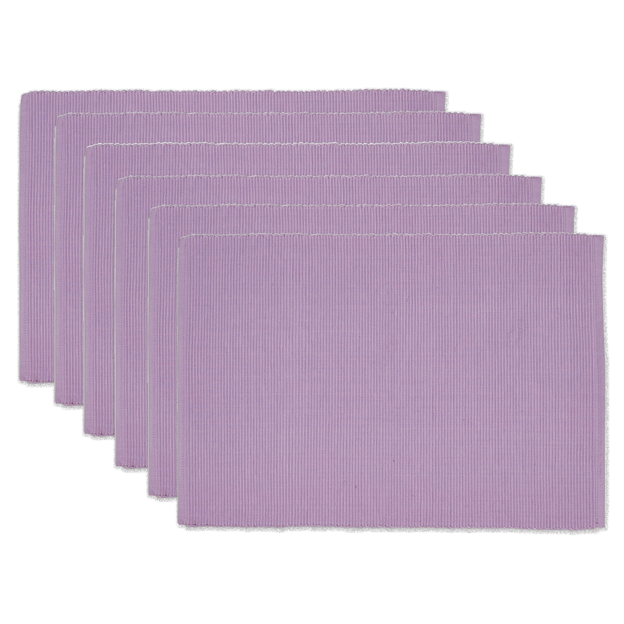 DII Pansy Purple Placemat (Set of 6), 19"x13", 100 Cotton Walmart