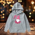 thumbnail image 2 of HNMKIU Sweat à Col Rond pour Enfants Imprimé Saint-Valentin Chandail à Capuchon pour Enfants, 2 of 4