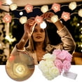 thumbnail image 1 of Night Light Dvkptbk Lampe Décorative en Mousse à Led, Guirlande Lumineuse avec Télécommande Usb, Rose, Home Decor, 1 of 9