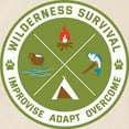 thumbnail image 2 of CafePress - Badgework Wilderness Survival - Unisex Canvas Tote Bag, Beige, 1-Piece, 2 of 6