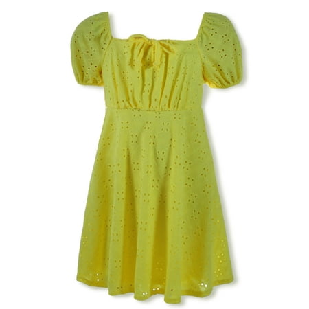 

Dream Girl Girls Eyelet Dress - yellow 3t (Toddler)