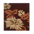 thumbnail image 3 of Linon Rugs Trio With A Twist Rectangular Area Rug in Chocolate-5' x 7', 3 of 3
