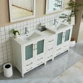 thumbnail image 3 of Vanity Art 72 in. W Double Sink Bathroom Vanity with Ceramic Top and Two Free Mirrors, 3 of 10