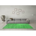 thumbnail image 3 of Ahgly Company Indoor Square Oriental Green Industrial Area Rugs, 3' Square, 3 of 4