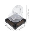 thumbnail image 2 of OUNONA 1 Set Solar Powered Rotating Display Turntable Black Round for Jewelry Sellers AA Battery Powered, 2 of 8