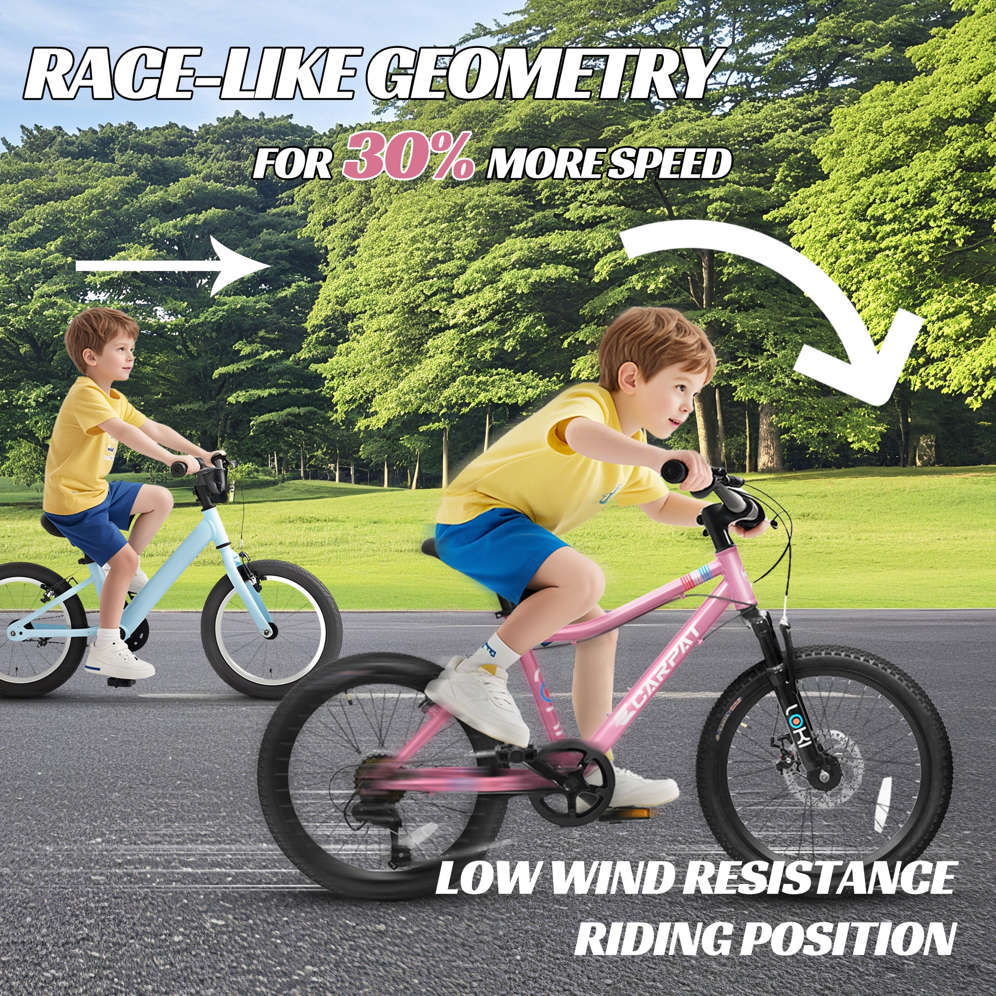 Nyddle 20 Inch Kids'Bike,Boys & Girls Mountain Bike for Ages 8-12,7-Speed Youth Bicycle,Front Suspension,Disc Brake & Rear V-Brake,High-Steel Frame,Pink