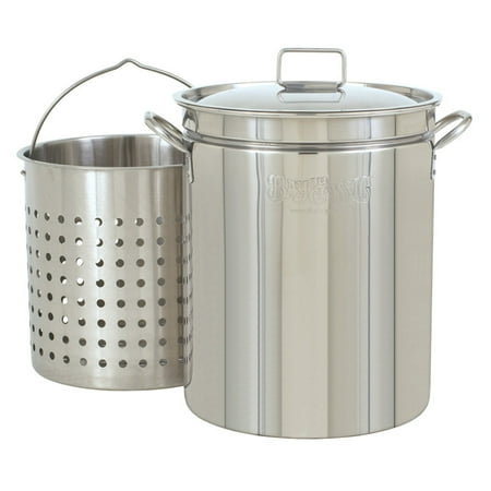 Bayou Classic Steam Boil Stainless Steel Stockpot with