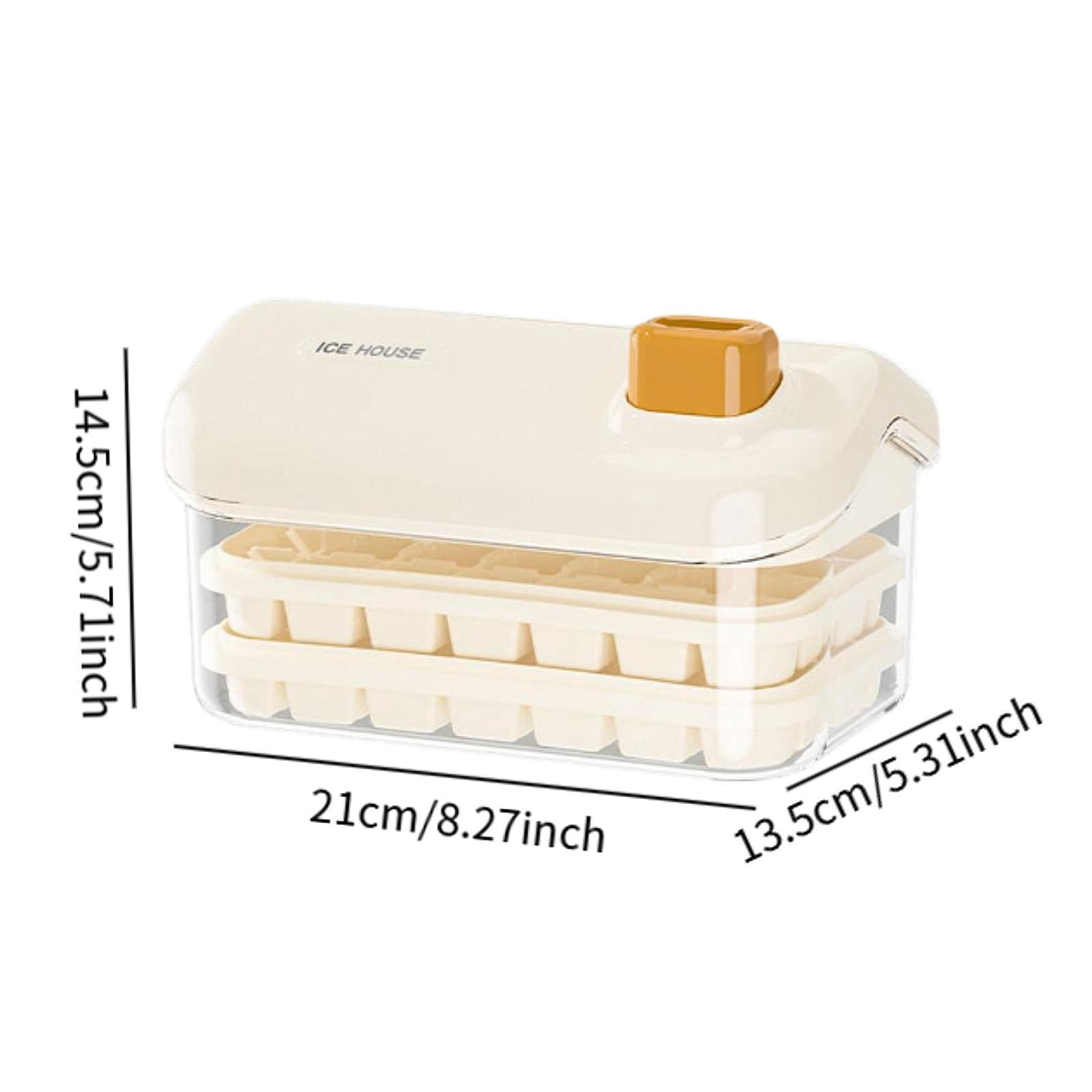 TISHITA Model Moulds Save Space Push Down Nonslip Ice Ball Maker Moulds Ice Box Container for Chocolate Freezer