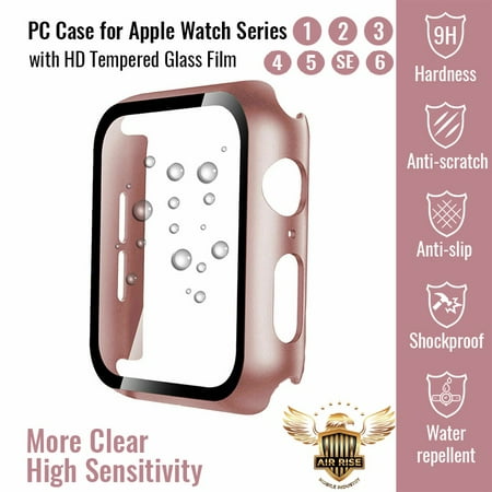 Premium Bumper Case for Apple Watch Series 1 2 3 4 5 6 SE - 42mm - Rose Gold
