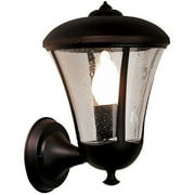 hampton dream kendall collection wall mount outdoor lantern (tuscan bronze, seeded glass)