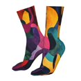 thumbnail image 5 of Salouo Vibrant Abstract Flow Pattern Fun Novelty Crew Socks,Casual Athletic Socks Neutral Socks, 5 of 7