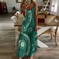 thumbnail image 3 of Green Paisley Moon Design Pattern Background Design Sleeveless Dress Woman Fashion Long Dresses Women's Summer Suit Dress 2025, 3 of 7