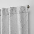 thumbnail image 5 of Nicole Miller Trellis Matelassé Hidden Tab/Rod Pocket Top Light Filtering Curtain Panel Pair, 54"x84", Blush, 5 of 10