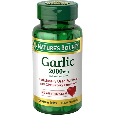 UPC 074312416828 product image for Nature s Bounty Garlic Tablets  Heath Health  2000 Mg  120 Ct | upcitemdb.com