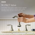 thumbnail image 2 of Moen Eva Brushed Nickel Two-Handle High Arc Widespread Bathroom Sink Faucet for 3-Hole Setups with Valve Included, 2 of 8