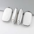 thumbnail image 3 of Key Fob Cover Compatible with Hyundai Genesis GV60 GV80 G70 GV70 G90 TPU 5 Button Keychain Case Holder Protector,A White, 3 of 8