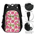 thumbnail image 3 of Balery Rose Flowers Mochila con carga USB para hombre y mujer - Mochila impermeable y antirrobo para laptop con puerto USB para viajes, trabajo, 3 of 7