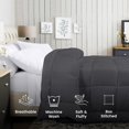 thumbnail image 3 of Ropa de cama Edredon Utopia para todas las estaciones, plumón, color gris, 3 of 7