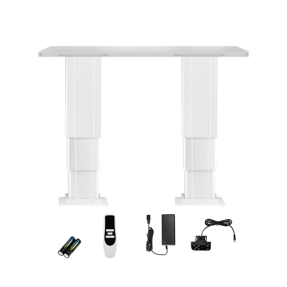 VEVOR Electric Lifting Column System, 260 lbs Lift Table, 14.2-31.1 in Height Range, Three-stage Adjustable Desk Column, Telescopic Table Leg, Comes with Power-Supply Option to Control up/Down Motion