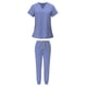 thumbnail image 5 of Conjunto de uniforme médico para mujer con cordón ajustable, camiseta y pantalones con cuello en V duraderos XL, 5 of 9