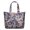 Decorative, variant on Geometric Plaid Aesthetic Travel Tote Colorful Checkered Duffel Bag with Abstract Striped Pattern Design, Great for Stylish Women
