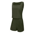 thumbnail image 5 of MKLEKYY Pantalones Cortos Deportivos Para Mujer Conjuntos De 2 Piezas Para Mujer Conjuntos A Juego Pantalones Cortos De Dos Piezas Tops Cortos Conjunto De Ropa De Moda, 5 of 5