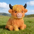 thumbnail image 4 of Sulaicai Highland Cow Squishies, Slow Rising Sensory Fidget Stress Ball for Anxiety Relief, Easter Basket Stuffer Party Favor Gift for Cow Lovers (Yellow), 4 of 8