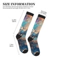 thumbnail image 2 of Lsque Forest Lake White Horse Pattern Sport Compression Socks for Men & Women 15-20 mmHg Knee High Nurse Pregnant Running Medical and Travel Athletic, 2 of 6