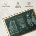 thumbnail image 5 of Elephant Stock Calculating Machine Teal Patent Wall Art - Horizontal Canvas Wall Art - Living Room Wall Decor - Patent Canvas - Brown And White Decor - 12" x 8", 5 of 5