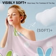 thumbnail image 2 of Coolnut Soft Bathroom Towel Set of 3, Easter Bunny Easter Card With Include Absorbent Bath Sheets, Decorative Hand Towels and Quick Dry Face Towels Set for Shower, Pool and Travel, 2 of 6