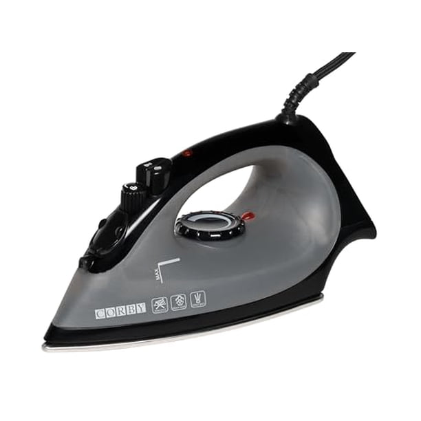 Plancha de vapor de seguridad para hoteles Corby Sherwood de 1100 W en color negro