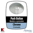 Keeney Push Button Bathroom Sink Drain With Overflow, Chrome