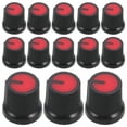 thumbnail image 4 of WEUVEB Red Plastic Volume Control Knobs with Unique Plum for Amplifiers and Audio Equipment, 4 of 5