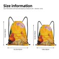 thumbnail image 2 of Fotbe The Chicken Family Bolsa Mochila con Cordón Estampada, Bolsa de Gimnasio Deportiva, Bolsa Cinch, Bolsa con Cordón para Hombres y Mujeres-Small, 2 of 6