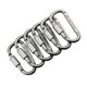 thumbnail image 2 of Mosquetón Clip Mosquetón Llavero Mosquetón De Bloqueo Mosquetón De Aluminio Forma De D Hebilla Paquete Llavero Clip Resorte Clip Llavero Clip Gancho Tornillo Puerta Hebilla Gris 6Pcs 1Pc Vogacara HA024323-02, 2 of 7