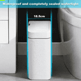 thumbnail image 3 of Intelligent Bathroom Trash Can Electronic Trash Can White Narrow Intelligent Sensing Dustbin Smart Home, 3 of 5