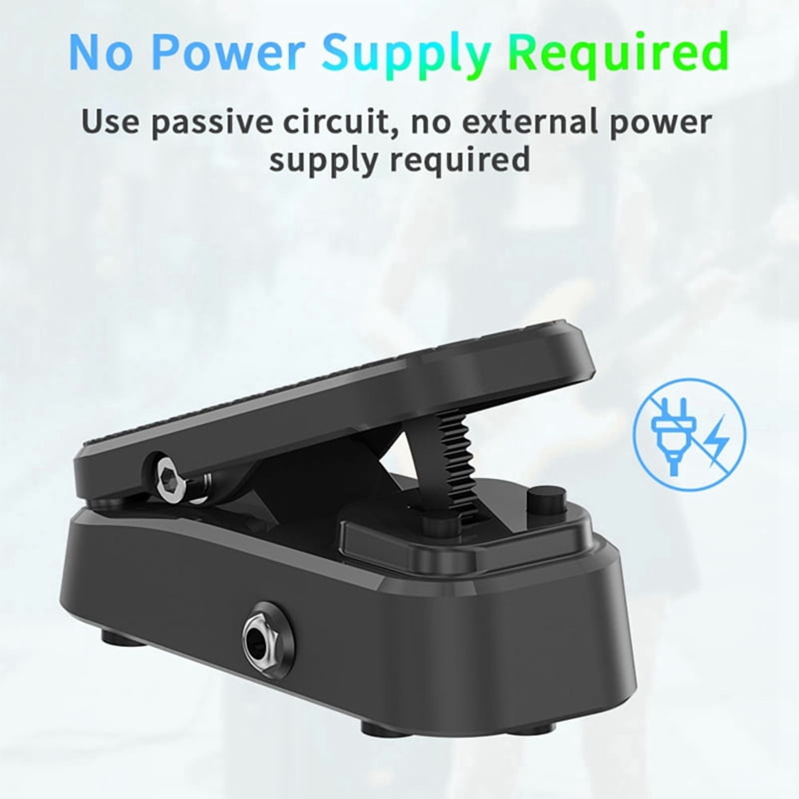 New -1 Pedal Volume/Expression 2-in-1 Pedal No Power Supply Required Cushioned Feet No Noise Direct Control of Rack