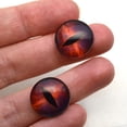 thumbnail image 3 of Striking Red Galaxy Dragon Glass eyes, 3 of 9