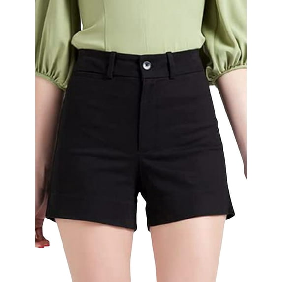 Coduop Women Retro Low Cut Cargo Shorts Denim Short Sweatpants Casual Stretchy Sweatshorts