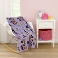 thumbnail image 3 of Disney Minnie Mouse I Am Awesome Plush Toddler Blanket, Lavender, Pink, Preschool Girl, 3 of 6