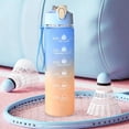 thumbnail image 6 of 1L Water Bottles Big Water Bottle with Straw Travel Water Bottle with Time Marker Motivational Sports Water Bottle Waterbottles Clear Water Bottles Summer Essentials Gifts for Men Women, 6 of 7