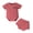Pink, variant on Dooleck Ribbed Baby Clothes Waffle Outfit Loved Bodysuit Onesies Bloomer Shorts Set