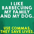 thumbnail image 3 of CafePress - I Like Barbecuing My Family Dark T Shirt - Men's Classic Graphic Cotton T-Shirt, 3 of 4