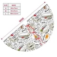 thumbnail image 3 of Lsque Fastfood 2 Print Christmas Tree Skirt, Tree Skirt with Ties or Velcro, Perfect for Holiday Decorations, Halloween, and New Year-48", 3 of 7