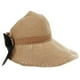thumbnail image 2 of KAKOWELY Sombrero de paja de verano, ala grande, plegable, con lazo de paja, visera y protección solar., 2 of 5